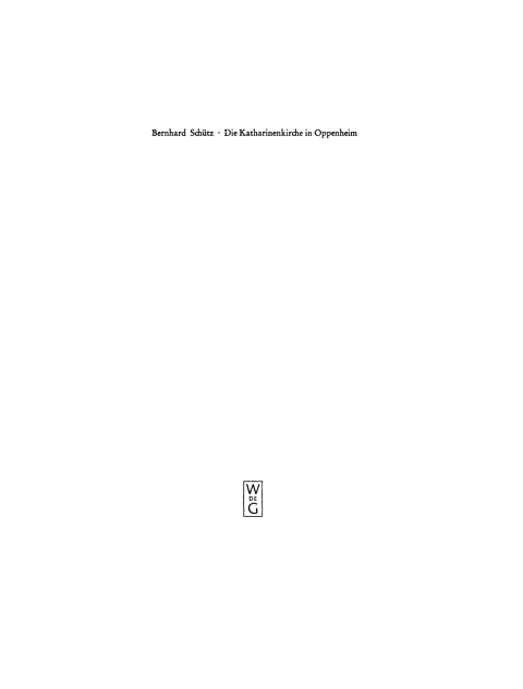 Cover image for book Die Katharinenkirche in Oppenheim