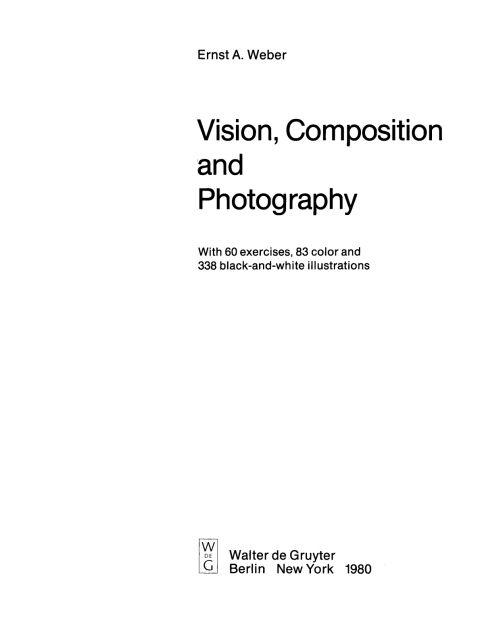 Cover image for book Vision, Composition and Photography