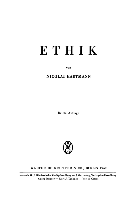 Cover image for book Ethik