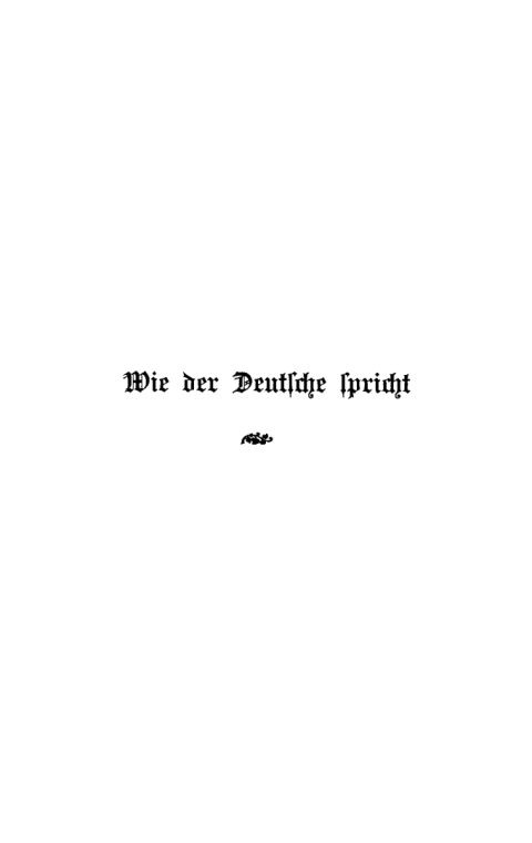 Cover image for book Wie der Deutsche spricht. Phraseologie der volkstümlichen Sprache