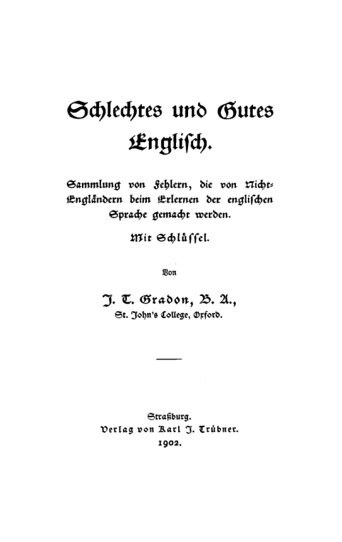 Cover image for book Mistakes in English / Schlechtes und Gutes Englisch
