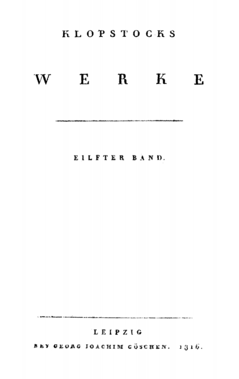 Cover image for book Hinterlassne Schriften. Vermischte Aufsätze
