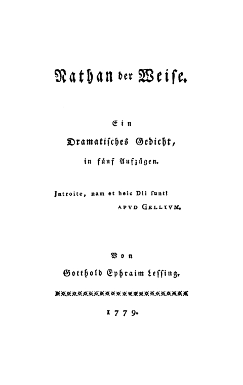 Cover image for book Nathan der Weise