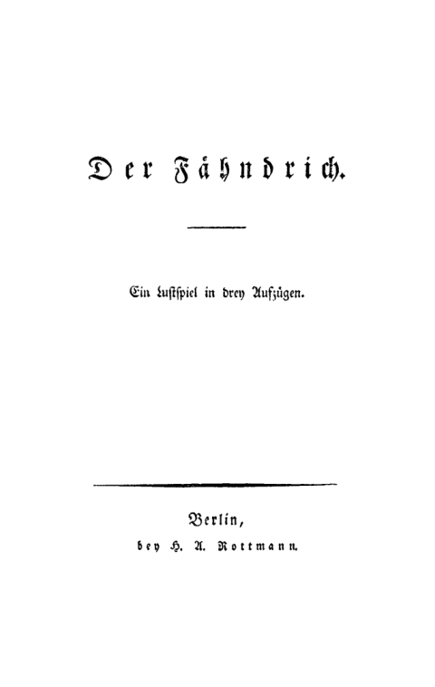 Cover image for book Der Fähndrich