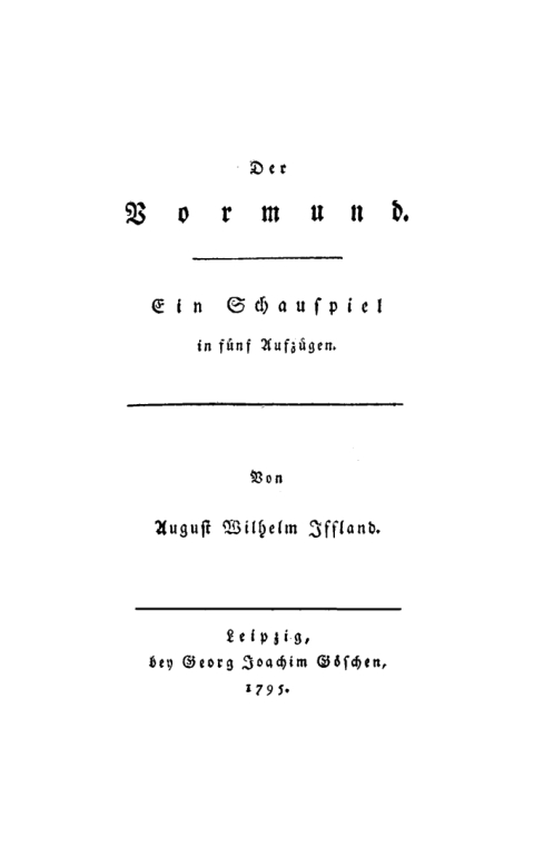 Cover image for book Der Vormund