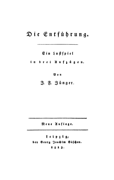 Cover image for book Die Entführung