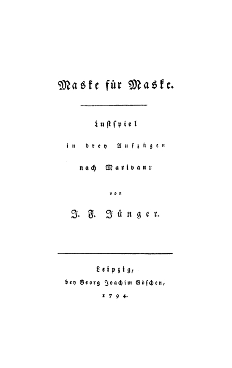 Cover image for book Maske für Maske