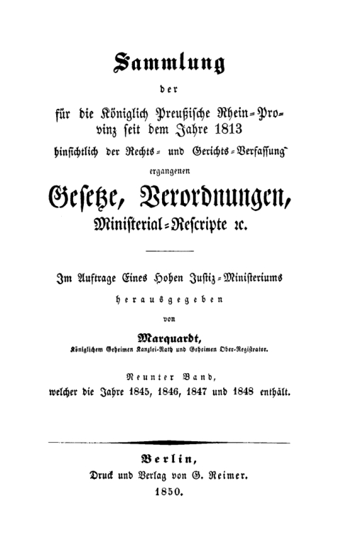 Cover image for book Welcher die Jahre 1845, 1846, 1847 und 1848 enthält