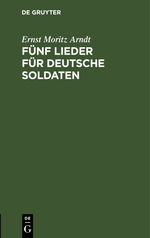 Cover image for book Fünf Lieder für deutsche Soldaten
