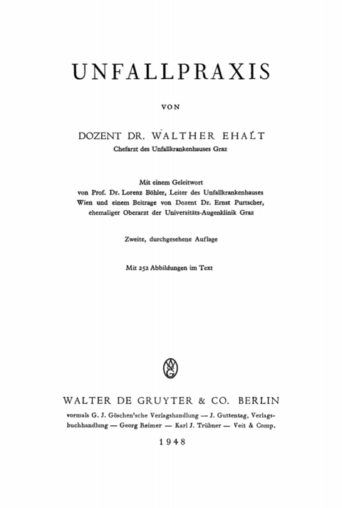 Cover image for book Unfallpraxis