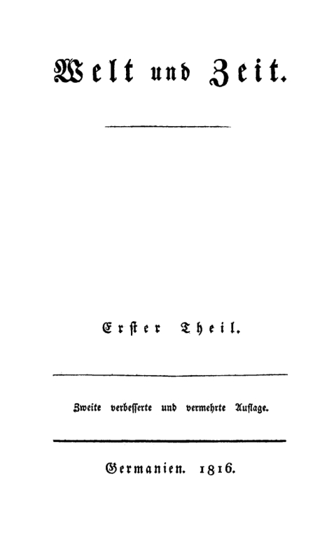 Cover image for book D. L. Jassoy: Welt und Zeit. Teil 1