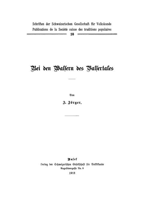 Cover image for book Bei den Walsern des Valsertales