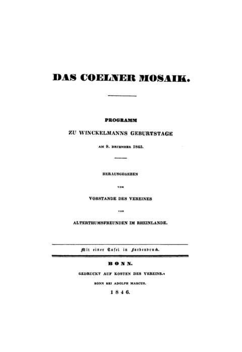 Cover image for book Das Coelner Mosaik