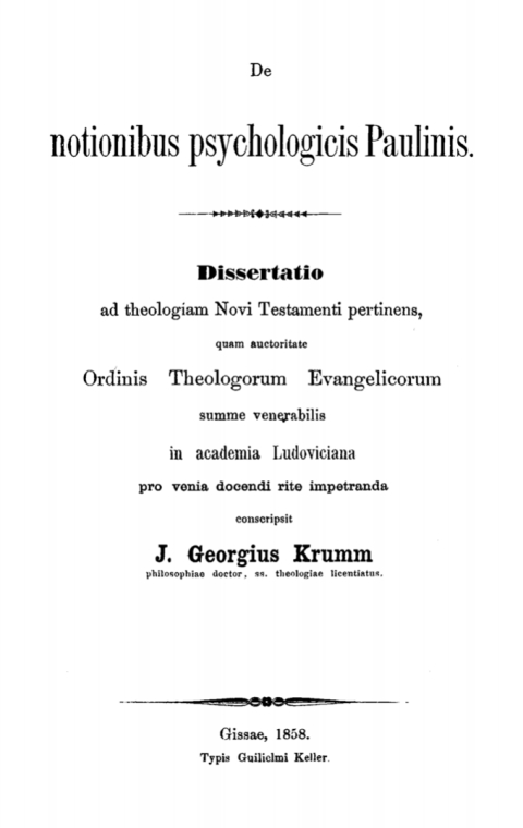 Cover image for book De notionibus psychologicis Paulinis