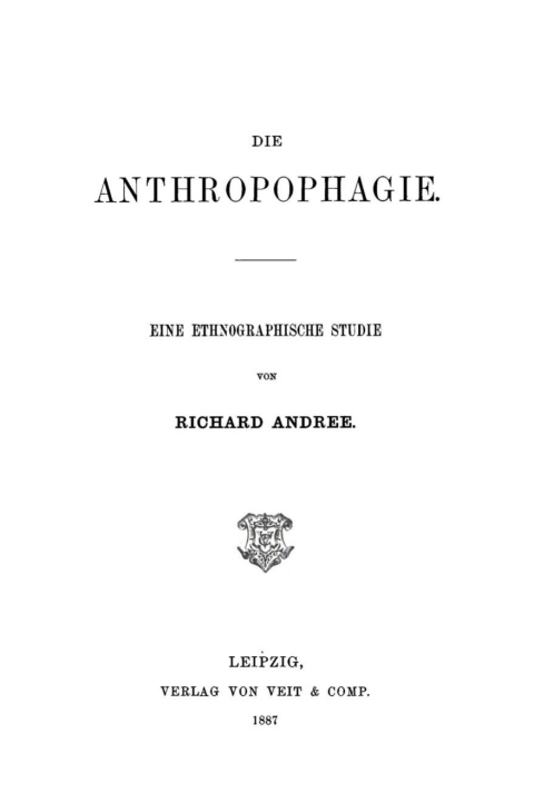 Cover image for book Die Anthropophagie