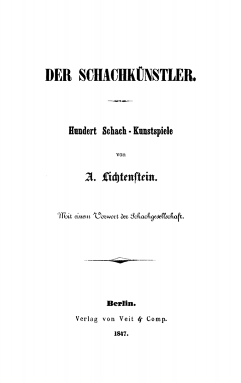 Cover image for book Der Schachkünstler