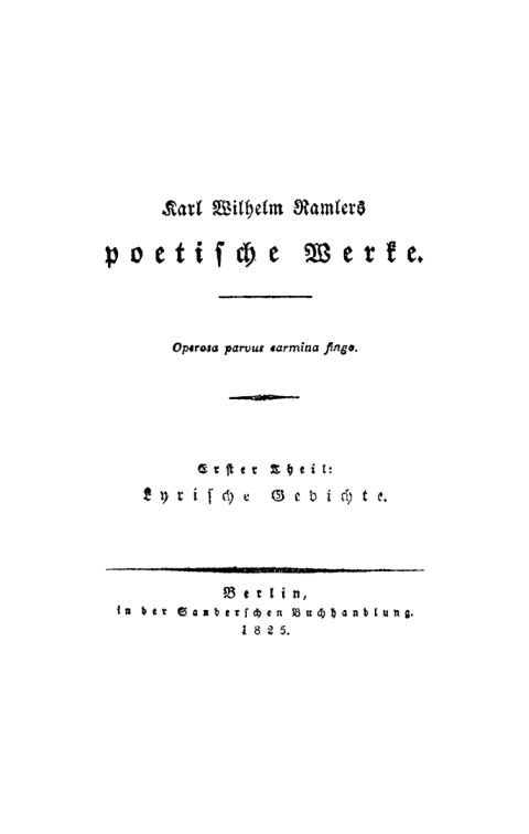 Cover image for book Lyrische Gedichte