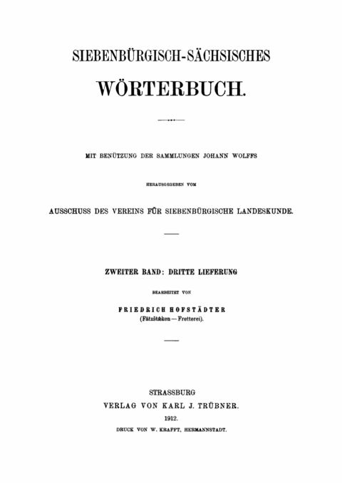 Cover image for book (Fätzštæ̂ken - Fretterei)