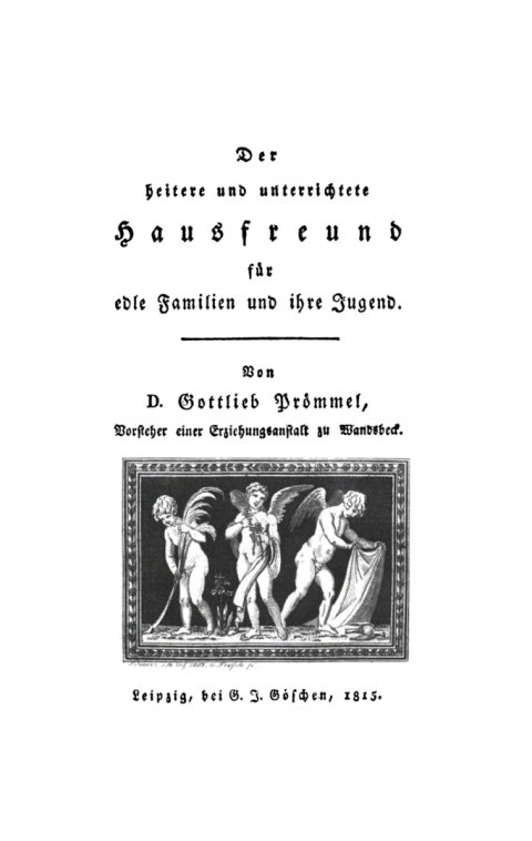 Cover image for book Der heitere und unterrichtete Hausfreund für edle Familien und ihre Jugend