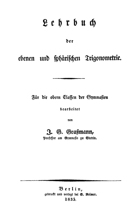Cover image for book Lehrbuch der ebenen und sphärischen Trigonometrie