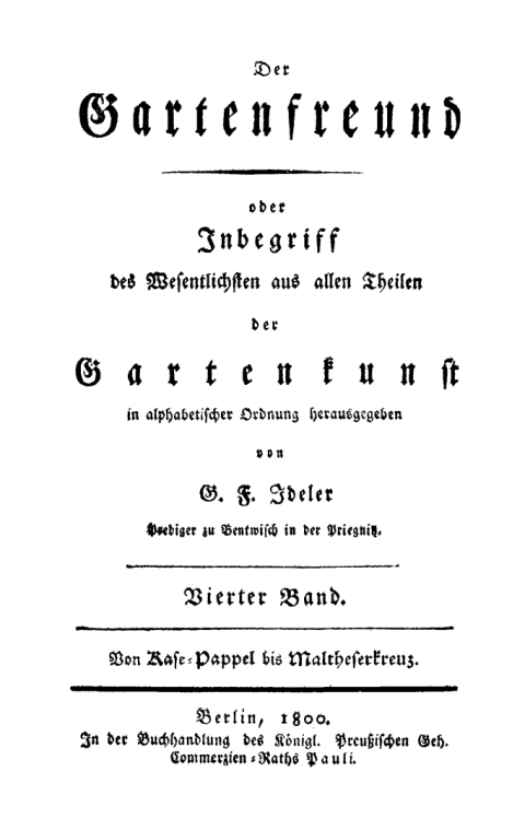 Cover image for book Von Kase-Pappel bis Maltheserkreuz
