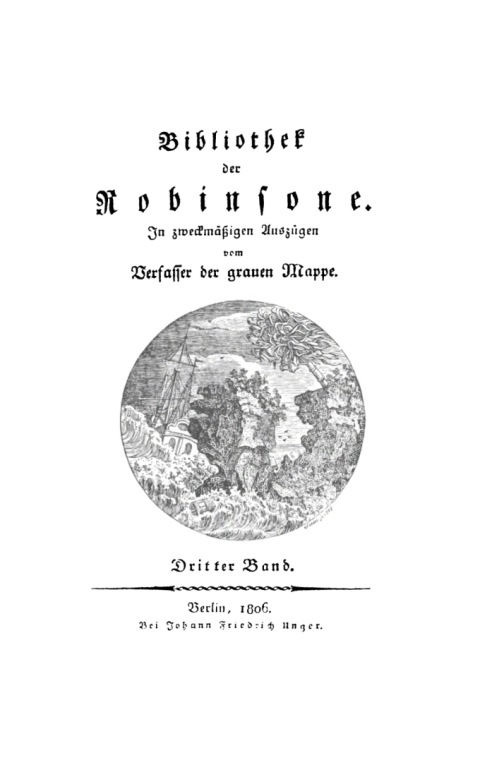 Cover image for book J. C. L. Haken: Bibliothek der Robinsone. Band 3