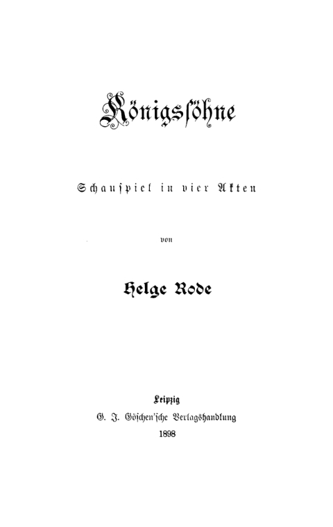 Cover image for book Königssöhne