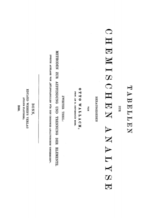 Cover image for book Methoden zur Auffindung und Trennung der Elemente