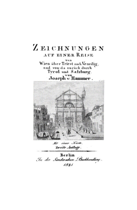 Cover image for book Zeichnungen auf einer Reise von Wien über Triest nach Venedig, und von da zurück durch Tyrol und Salzburg