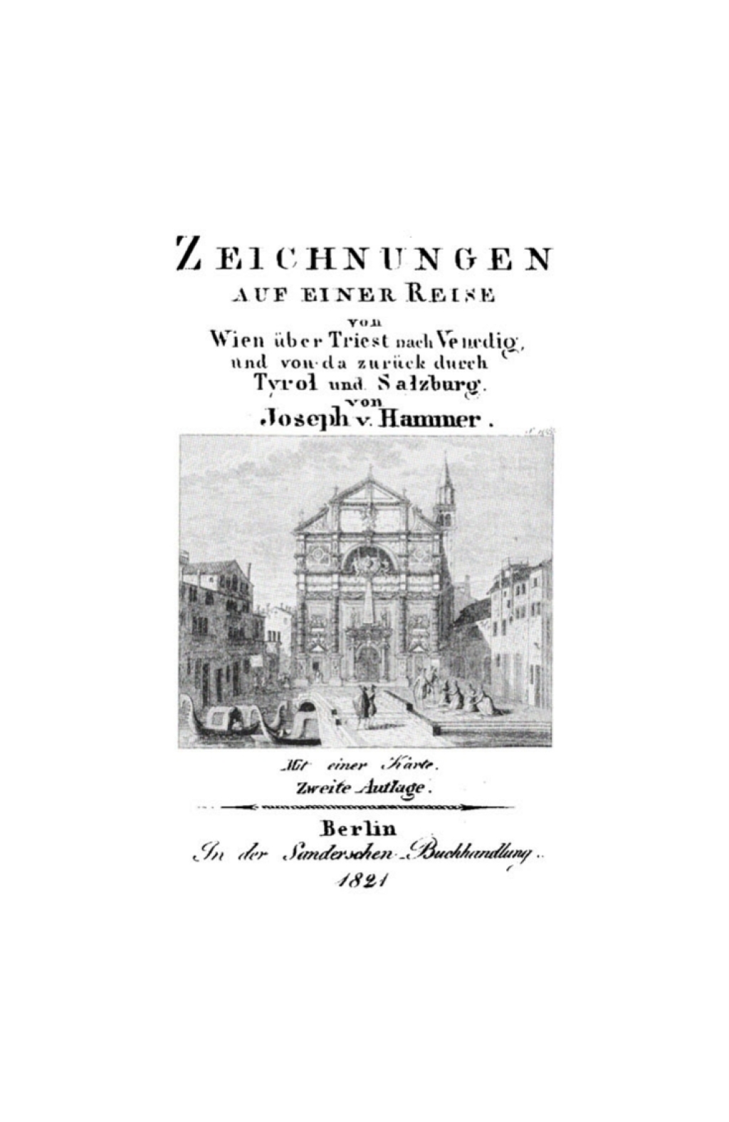 Page Fidelity Zeichnungen auf einer Reise von Wien über Triest nach Venedig, und von da zurück durch Tyrol und Salzburg; $148.73