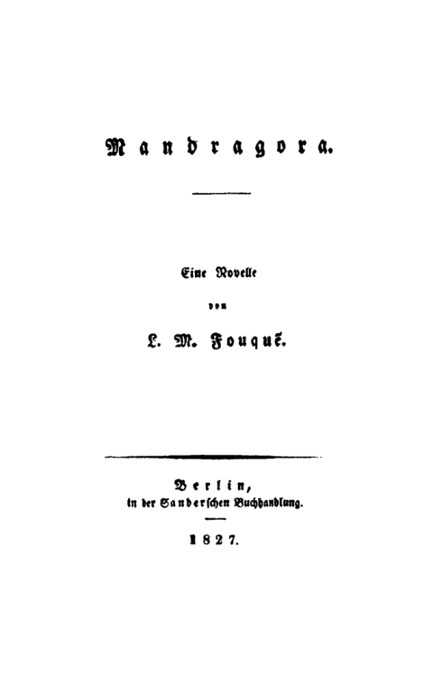 Cover image for book Mandragora