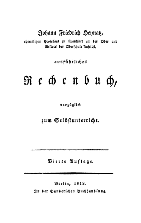Cover image for book Ausführliches Rechenbuch