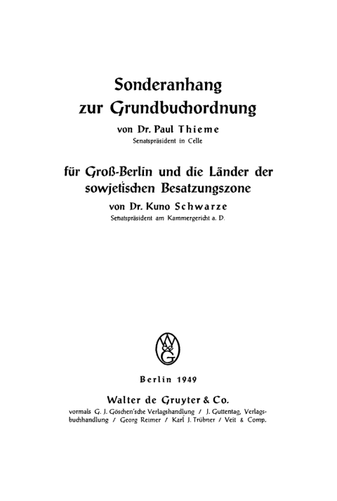 Cover image for book Für Groß-Berlin und die Länder der sowjetischen Besatzungszone