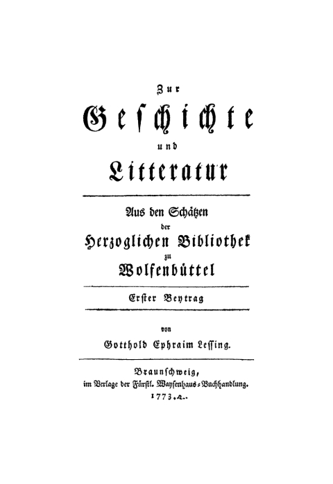 Cover image for book Erster Beytrag. Zweiter Beytrag