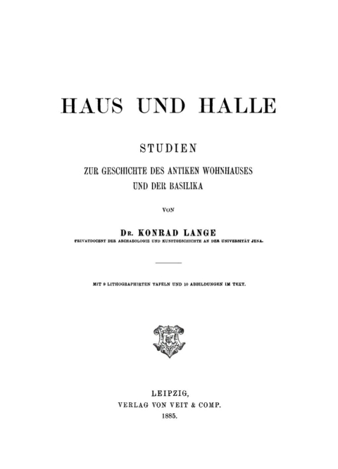 Cover image for book Haus und Halle