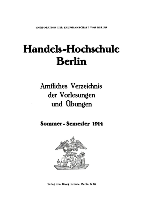 Cover image for book Amtliches Verzeichnis der Vorlesungen und Übungen
