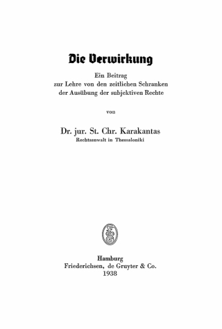 Die Verwirkung