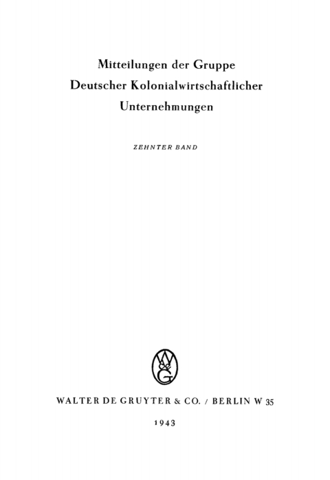 Cover image for book Die Zinnerzvorkommen und der Zinnbergbau Afrikas