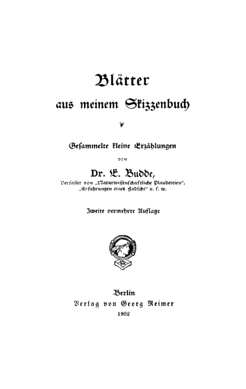 BlÃ¤tter aus meinem Skizzenbuch 