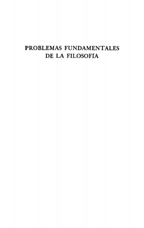 Cover image for book Problemas fundamentales de la filosofía