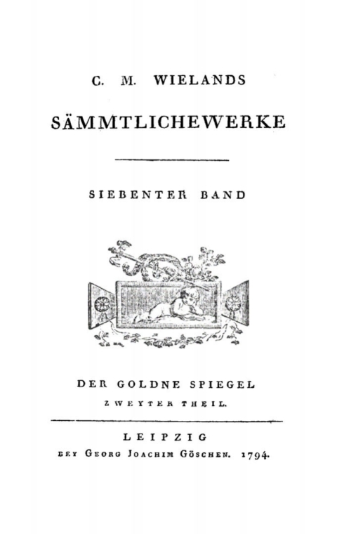 Cover image for book Die Goldne Spiegel, Teil 2