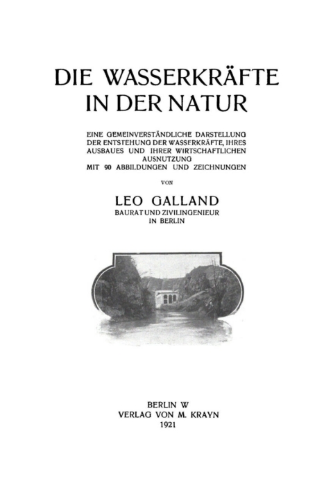 Cover image for book Die Wasserkräfte in der Natur