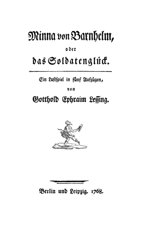 Cover image for book Minna von Barnhelm oder das Soldatenglück