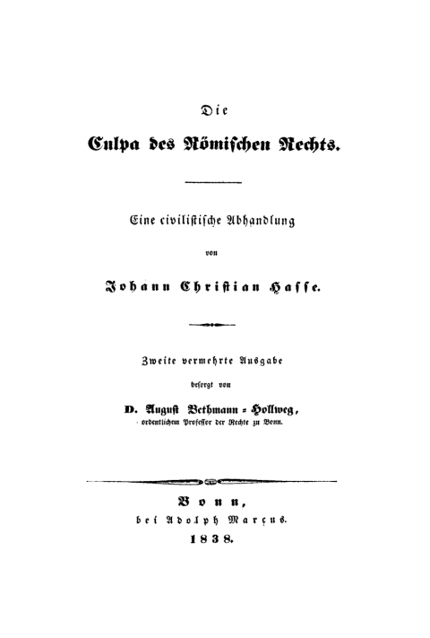Cover image for book Die Culpa des Römischen Rechts