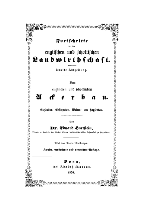 Cover image for book Vom englischen und schottischen Ackerbau