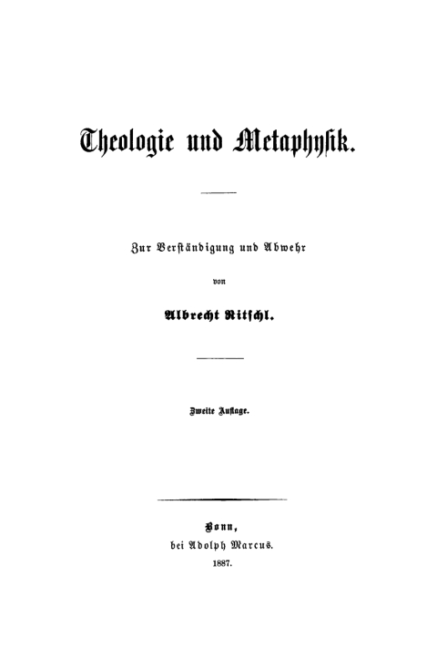 Cover image for book Theologie und Metaphysik