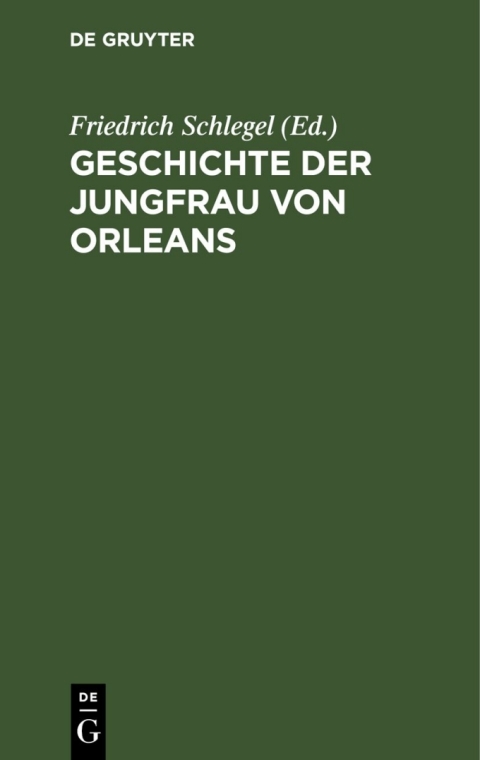 Cover image for book Geschichte der Jungfrau von Orleans
