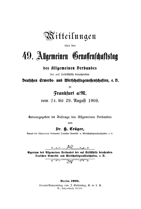 Cover image for book Frankfurt a. M. vom 24. bis 29. August 1908