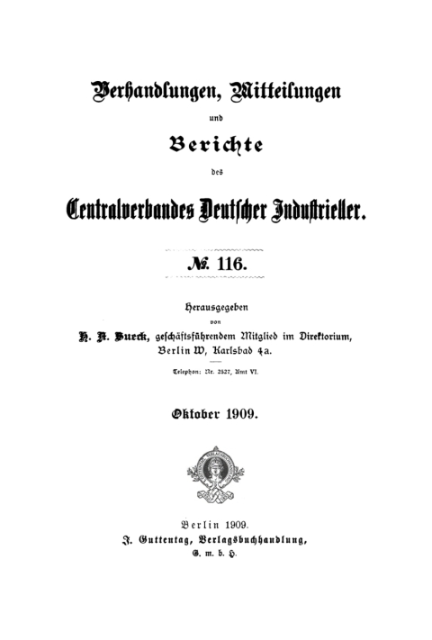 Cover image for book Oktober 1909