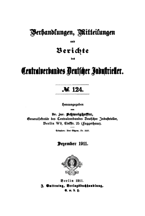 Cover image for book Dezember 1911